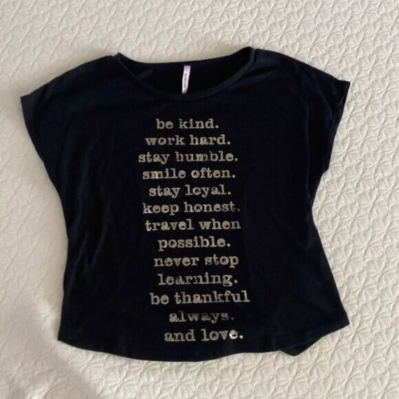 Black Quote Shirt - Picture 1 of 1